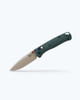 Benchmade Seasonal Mini Bugout AXIS Folding Knife - 2.82" Elmax Tan Cerakote Drop Point Blade, Taiga Green Grivory Handles - 533TN-2601