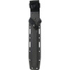 KA-BAR 1266 Modified Tanto Fixed Blade Knife - 8" Black 1095 Cro-Van Blade, Black Kraton G Handles, Black GFN Sheath