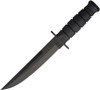 KA-BAR 1266 Modified Tanto Fixed Blade Knife - 8" Black 1095 Cro-Van Blade, Black Kraton G Handles, Black GFN Sheath