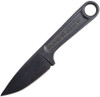 KA-BAR 1119BK Forged Blackout Wrench Knife - 3" 425 High Carbon Stainless Steel Black Oxide Blade, One-Piece Construction