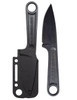 KA-BAR 1119BK Forged Blackout Wrench Knife - 3" 425 High Carbon Stainless Steel Black Oxide Blade, One-Piece Construction
