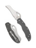 Spyderco Byrd BY24GSGY Gooney Lockback Folding Knife - 3.44" Satin Serrated Blade, Gray G10 Handles