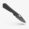 Flytanium FLY-1481B Theory Framelock Folding Knife -  3.5" 20CV Black PVD Blade, Black Titanium Handles