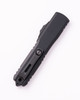 Microtech 11234-1T Ultratech Gen IV Standard Tactical OTF Knife - 3.55" M390MK Black Tanto Blade, Black Aluminum Handles