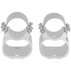 Weaver See-Thru Detachable Rings for the Ruger 10/22 - Silver Finish