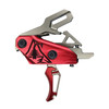 Rise Armament Rev 535 Slide-and-Snap AR Trigger - Silver and Red