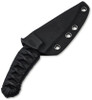Boker Plus 302 Fixed Blade Knife - 3.39" Nitro-V Satin Clip Point Blade, Wrapped Black Fish Skin Handle, Kydex Sheath - 02BP0006