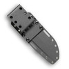 Reiff Knives F6 Leuku GEN 2 Fixed Blade Knife - 6" CPM-3V Stonewashed Blade, Black G10 Handles, Black Kydex Sheath