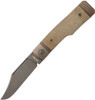 Jack Wolf Knives JW54380 Gunslinger Jack - 3.23" CPM-S90V Clip Point Blade, Green Linen Micarta Handles