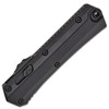 Microtech 185-1T Glykon Tactical AUTO OTF Knife 3.75" Black Tanto Plain Blade, Black Aluminum Handles with Titanium Overlays, Nickel Boron Internals