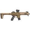 Sig Sauer MCX Air Rifle Red Dot - 177PEL, 625 Feet Per Second, 18" Barrel, Flat Dark Earth, 30Rd