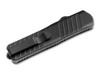 Heckler & Koch SP02 Tactical OTF Auto Knife - 3.15" D2 Black Double Edge Dagger Blade, Black Aluminum Handles