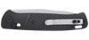 CRKT K430KXP Counterpart | 3.38" Satin 12C27 Drop Point Knife with Textured Black GRN Handles & Crossbar Lock