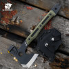 HX Outdoors FT-16A Ironside Hatchet | 16 Inch Stainless Steel Camp Axe with Fiberglass Handle & Protective Sheath