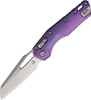 Microtech 210-12MS6 MSI Ram-Lok Purple | Marfione Select Manual Folder with Purple Titanium Handle & Double Blast Vapor Accents
