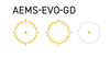 Holosun AEMS EVO Gold Dot Sight - Enclosed Large Window - AEMS-EVO-GD