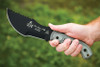 TOPS TBT010 Tom Brown Tracker Fixed Blade 6.38" - Black Linen Micarta, Black Kydex Sheath