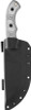 TOPS TBT010 Tom Brown Tracker Fixed Blade 6.38" - Black Linen Micarta, Black Kydex Sheath