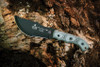 TOPS TBT010 Tom Brown Tracker Fixed Blade 6.38" - Black Linen Micarta, Black Kydex Sheath
