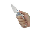 KB Knives KB488A Aero Air Titanium Folder - M390 Super Steel - Gray/Satin