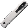 Pro-Tech Godfather 921-SILVER Automatic Knife - Silver Handle - Black DLC