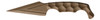 Stroup ULNM-FDE Non-Metallic Flat Dark Earth Fixed Blade - 3.75" Zytel Dagger - USA Made