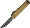 Microtech UTX-85 Gen IV Tanto Two-Tone Black Blade Tan Handle - 12334-1TA