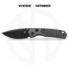 Vosteed Psyop 299 Top Liner Lock Knife - Black Stonewash S35VN - A2233