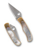 Spyderco C133AP Bug Slipjoint Knife - 12C27 Steel - Abalone / Nickel Silver