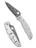 Spyderco Endura 4 Damascus & Titanium Folding Knife - C10TIPD - 3.83" Blade