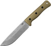 Reiff Knives F6 Leuku GEN 2 Fixed Blade Knife - 6" CPM-3V Stonewashed Blade, OD Green G10 Handles, Black Kydex Sheath