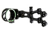 TRUGLO BOW SIGHT VEROS 5-PIN DDP .019/.010DIA BLACK W/LIGHT