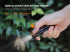 Fenix E05R Rechargeable Keychain Flashlight 400 Lumens Matte Black - FX-E05R-BLACK
