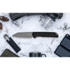 Kershaw 1051 Mini Iridium Fixed Blade Knife 3.1" D2 Working Finish Black Micarta