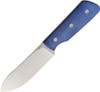 StraightLine EDC DCA Bigger Digger Fixed Blade Knife 3.75" 14C28N Spey Blade Blue Micarta Handles - BDG-BC