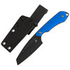Kansept Valk Fixed Blade Knife Dark Blue G10 Rock Pattern - G019A4