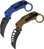 Reate Knives EXO-K Gravity Karambit Blue Handle Black PVD - 871373603651