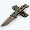 Benchmade Adamas Full Size OD Green G10 FDE Cerakote Serrated Blade - 275SFE-04