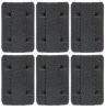 Rail Covers TYPE 2 Fits Magpul M-LOK - Black - SIX PACK Snap In