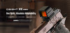 Osight XE OSIGHTXE Advanced Multi-Reticle System Enclosed Optic with Built-In Backup Iron Sight  - Black