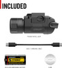 Coast Products PTX30R 500-Lumen Ultra Range Spot Beam Tactical Pistol Light Black - 31540