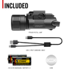 Coast Products PTX65R 1000-Lumen Snap Focus Dual-Beam Tactical Pistol Light Black - 31542