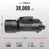 Coast Products PTX65R 1000-Lumen Snap Focus Dual-Beam Tactical Pistol Light Black - 31542