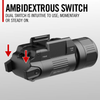 Coast Products PTX65R 1000-Lumen Snap Focus Dual-Beam Tactical Pistol Light Black - 31542