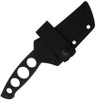 GiantMouse GMF5 Fixed Blade Knife 3.2" Bohler N690 Steel Black PVD Skeletonized Steel Handle Black - 13372
