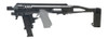 Micro RONI Gen4 Glock 17/19 Chassis Folding Stabilizing Brace System Black - MR4X-G1719-STAB-BLK