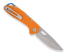 Buck Knives 0724ORS-B Mustang 3.25" 420HC Stonewash Drop Point Blade Orange Anodized Aluminum Handle - 14398