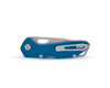 Buck Knives 0724BLS-B Mustang 3.25" 420HC Stonewash Drop Point Blade Blue Anodized Aluminum Handle - 14394