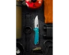 Buck Knives 0724BLS-B Mustang 3.25" 420HC Stonewash Drop Point Blade Blue Anodized Aluminum Handle - 14394