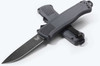 Benchmade Shootout 3.51" CPM-S30V Black DLC Battlewashed Drop Point Blade Dark Gray Grivory Handle OTF Auto - 5371BK-05
